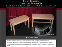 Tablet Screenshot of nationalbench.com